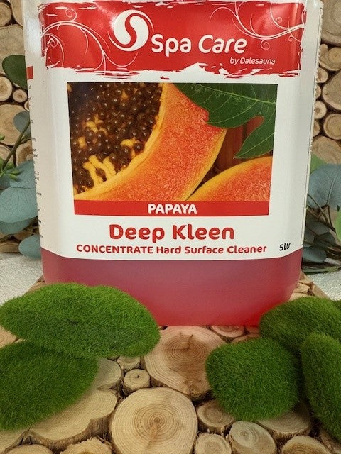 Deep Kleen Hard Surface Cleaner "Papaya" Concentrate 2 x 5ltr (with 30ml dosage dispenser)
