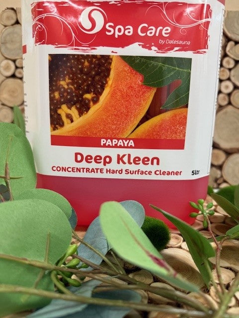 Deep Kleen Hard Surface Cleaner "Papaya" Concentrate 2 x 5ltr (with 30ml dosage dispenser)