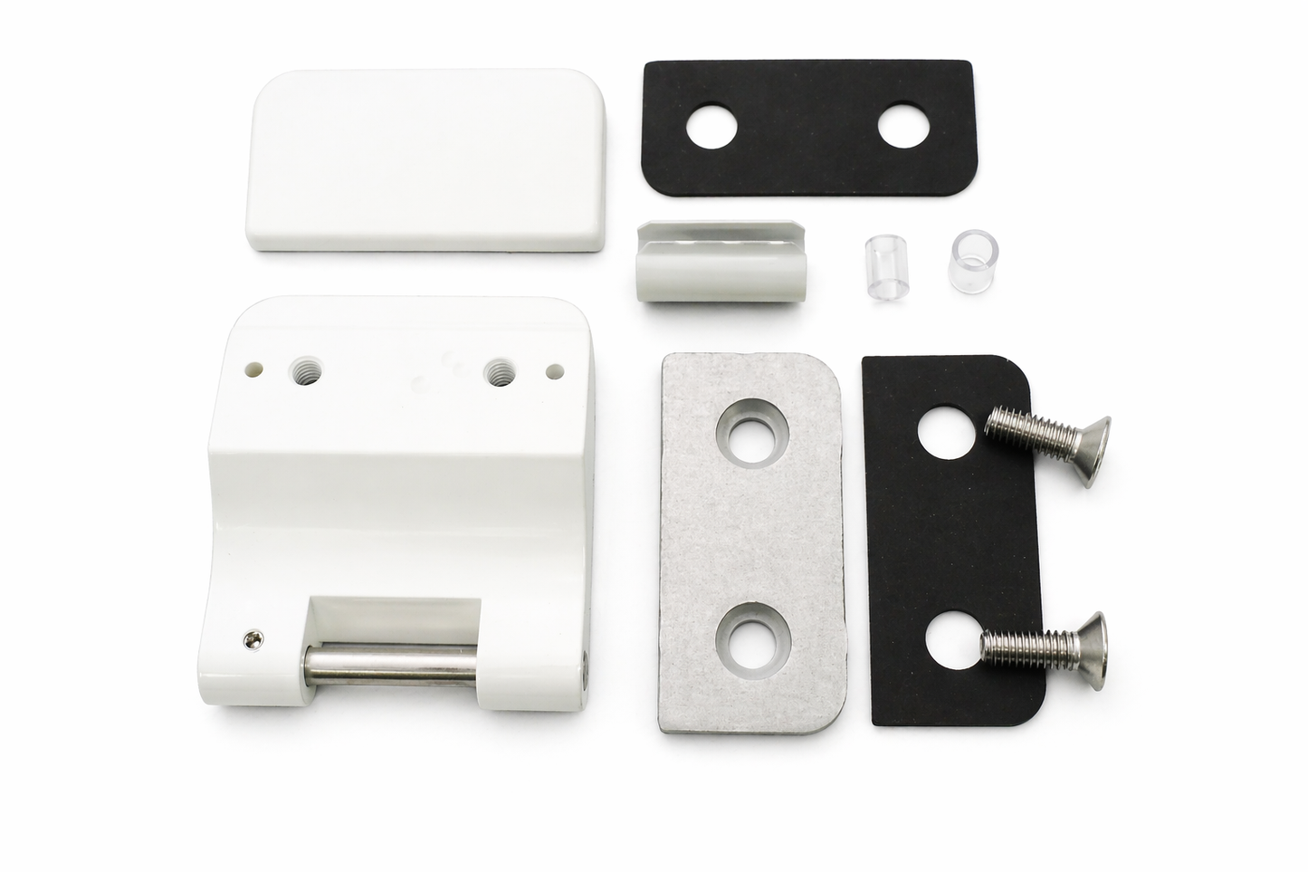 Door Hinge Aluminium Clamp Plate White