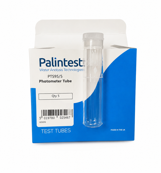 Palintest Photometer Round Glass Test Tubes 10ml Pack Of 5
