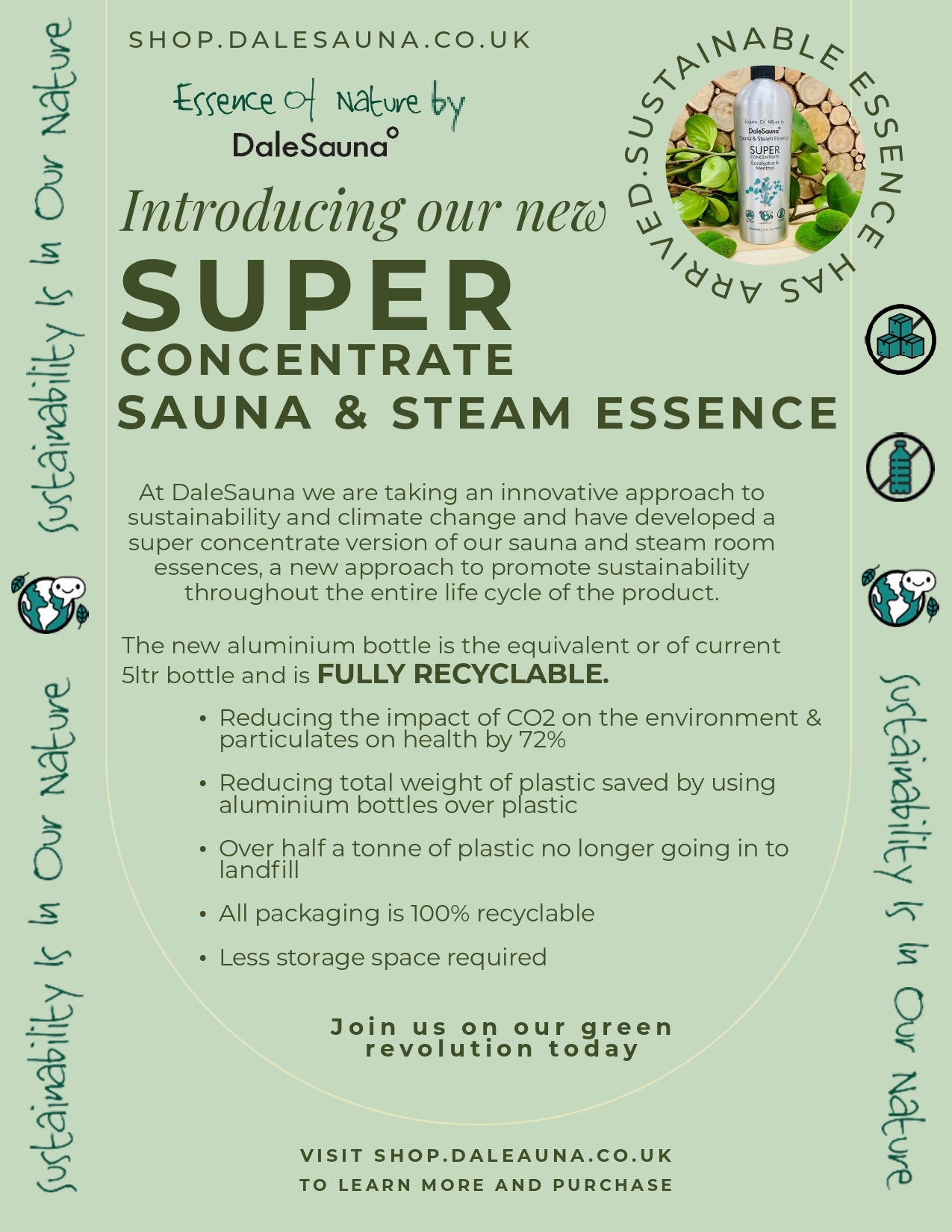 NEW SUSTAINABLE SUPER CONCENTRATE ESSENCE